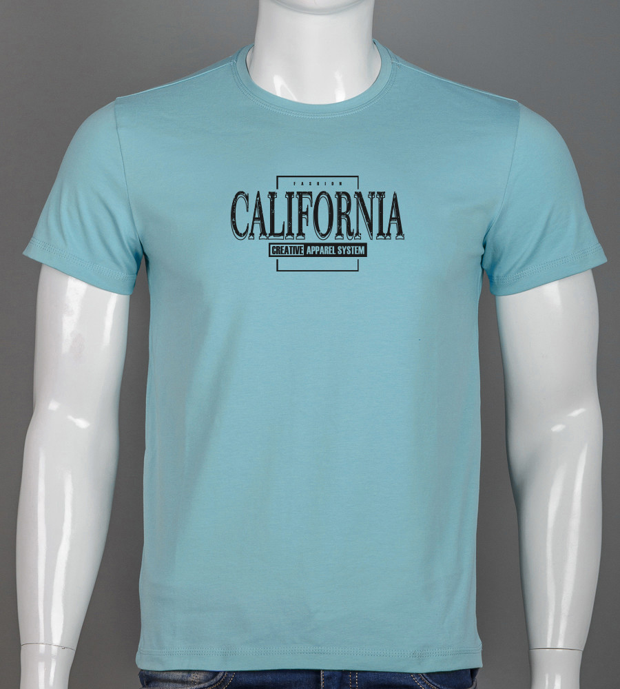 Футболка чоловіча California 2406м (Уп.4шт M-XXL), Полин