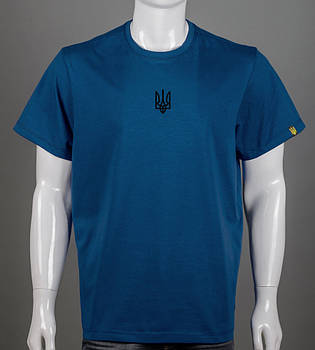 Футболка супер-батал Тризуб 2301сб (Уп.2шт 5XL,6XL), Темно-синій