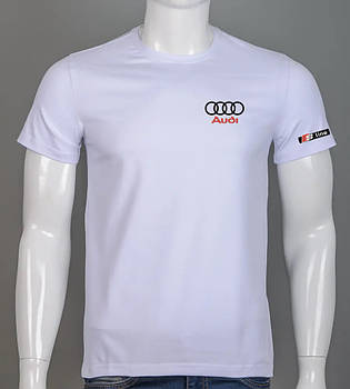 Футболка чоловіча AUDI 2250м (Уп.4шт M-XXL), Білий