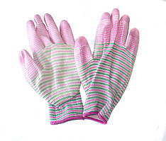 Рукавички жіночі жіночі синтетичні з поліуретановим покриттям.