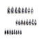 Накладні нігті 24 шт. + клей для нігтів, типси стилет для манікюру, фото 2