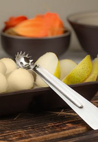 Ложка нуазетка 10.5см Ложка для вирізання кульок Посуд для лінії роздачі Ложка столова нержавіюча сталь, фото 4