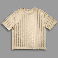 Футболка со стразами женская бежевая. S, M, L