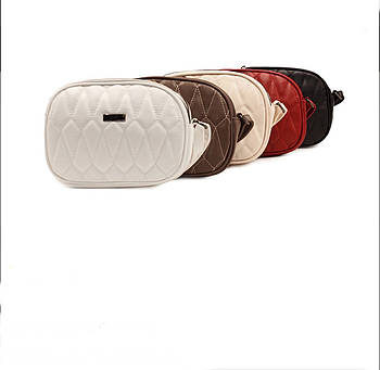 Сумочка жіноча крос-боді на три відділення зі штучної шкіри в різних кольорах Karman