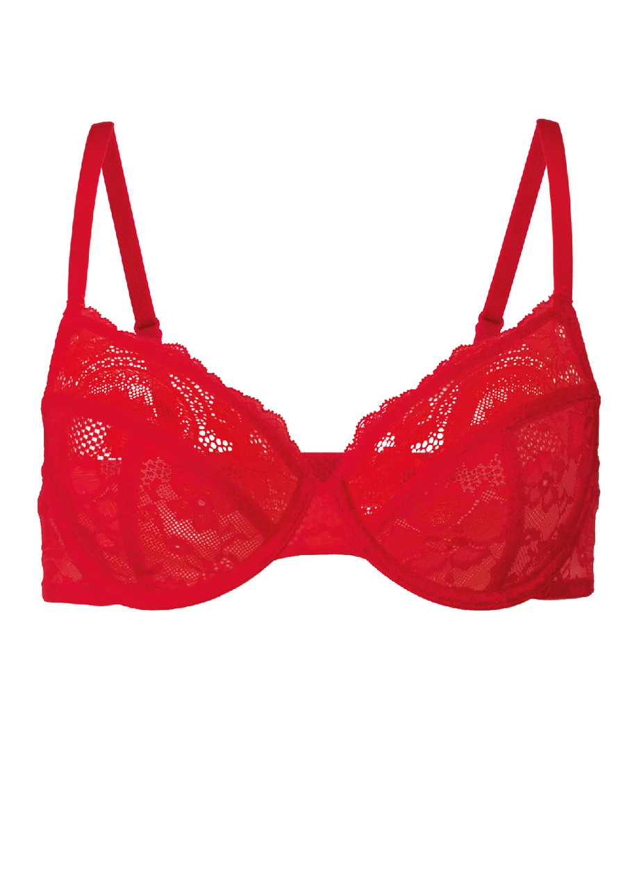 Бюстгальтер Esmara з мереживом червоний