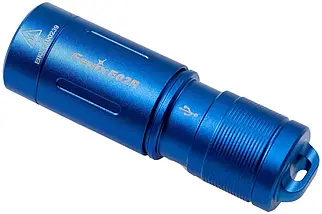 Маленький кишеньковий ліхтарик-брелок Fenix E02R (Blue), фото 5