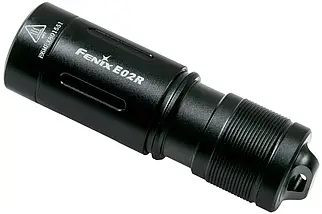 Маленький кишеньковий ліхтарик-брелок Fenix E02R (Black), фото 3
