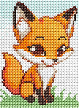 Алмазна мозаїка без підрамника для дітей "Маленька рижуля" AMM1026 G-Rich