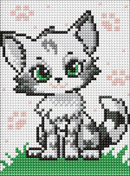 Алмазна мозаїка без підрамника для дітей "Пухатий диво" AMM1027 G-Rich