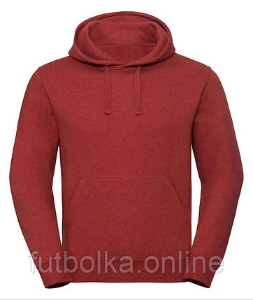 Цегляно Червоний Меланж чоловічий худі на зиму Men’s Authentic Melange Hooded Sweat Russell, фото 1