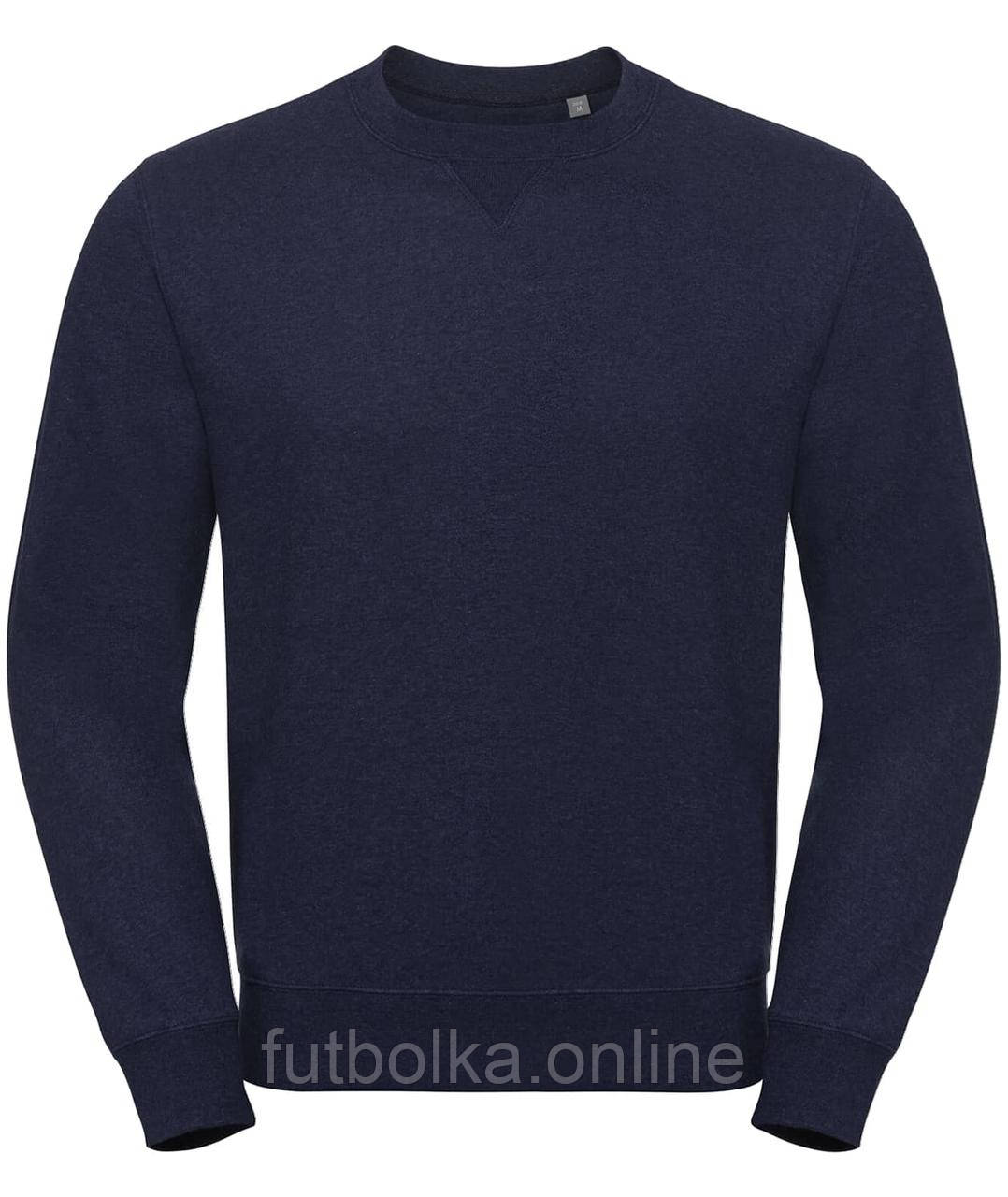 Індіго Меланж реглан чоловічий модний Authentic Melange Sweat Russell