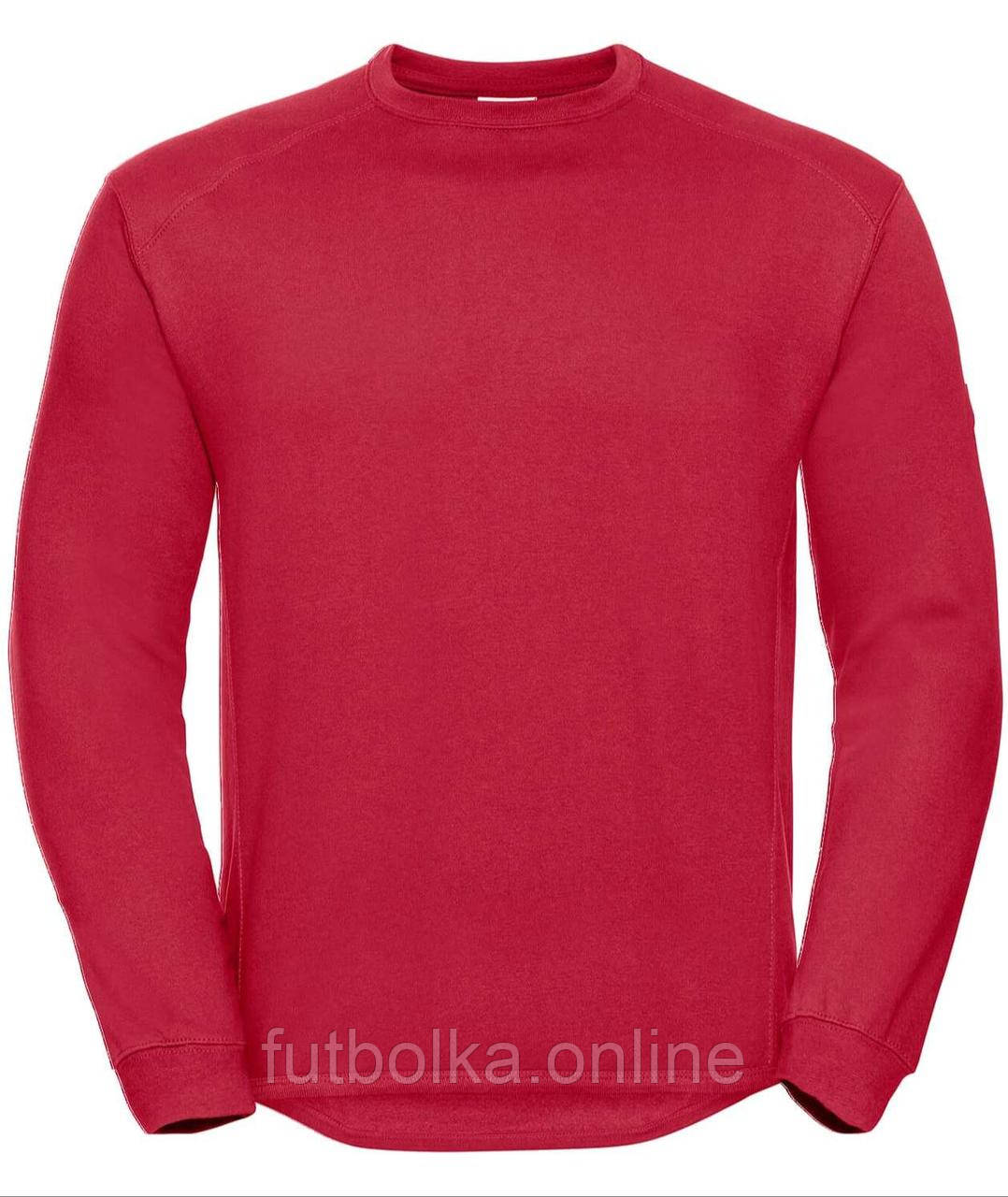 Червоний чоловічий светр щільний HD Sweatshirt Russell