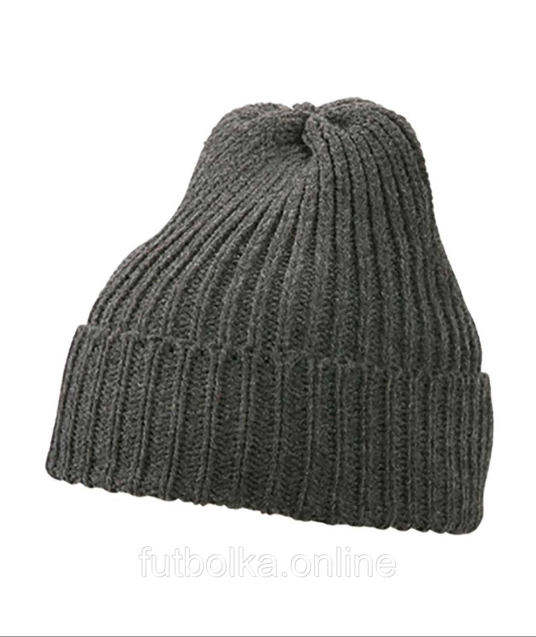 Темно-Сіра Меланж шапка з підкладкою Knitted Thinsulate™ Beanie Myrtle Beach