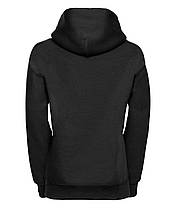 Чорна толстовка дитяча преміум якість Children’s Hooded Sweatshirt Fruit of the loom, фото 4
