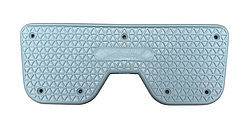 Накладка транця пластикова 225х85 мм Аква-ЛТД сіра