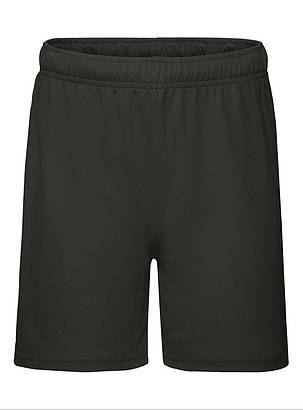 Чорні дитячі шорти для тренувань Kids performance shorts Fruit of the loom, фото 1