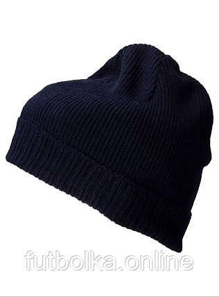 Темно-Синя шапка осіння Basic Knitted Beanie Myrtle Beach, фото 1