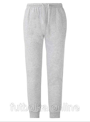 Сіро-Лілові чоловічі спортивні штани з манжетами Lightweight cuffed jog pants Fruit of the loom, фото 1