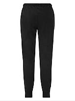 Чорні чоловічі спортивні штани з манжетами Lightweight cuffed jog pants Fruit of the loom, фото 4