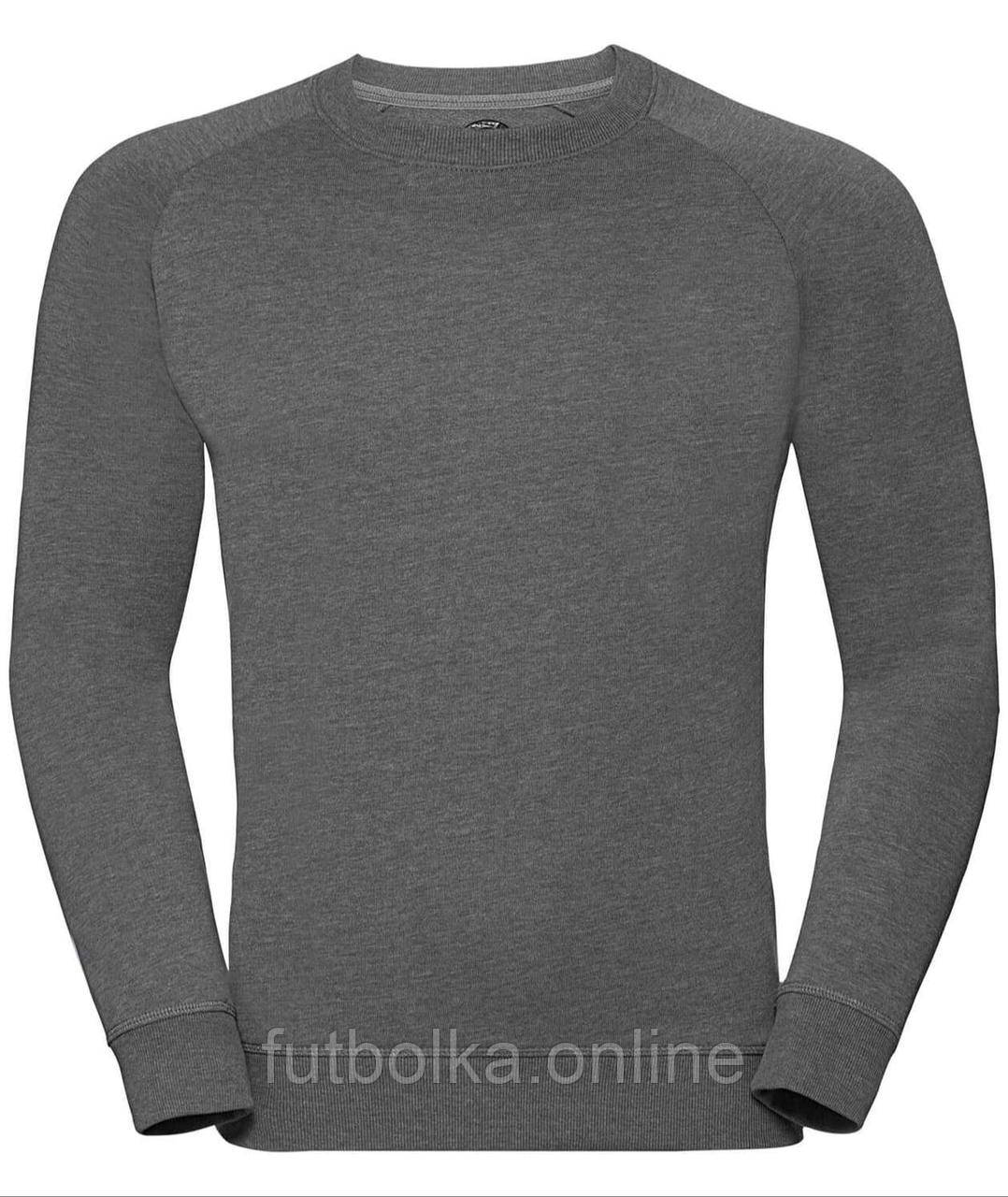 Сірий Марл чоловічий реглан теплий HD Raglan Sweat Russell