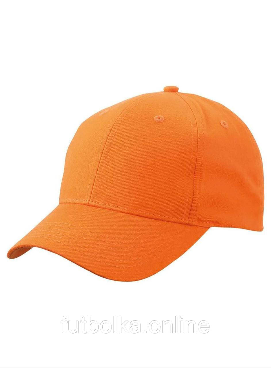 Помаранчева кепка однотонна Brushed 6 Panel Cap Myrtle Beach