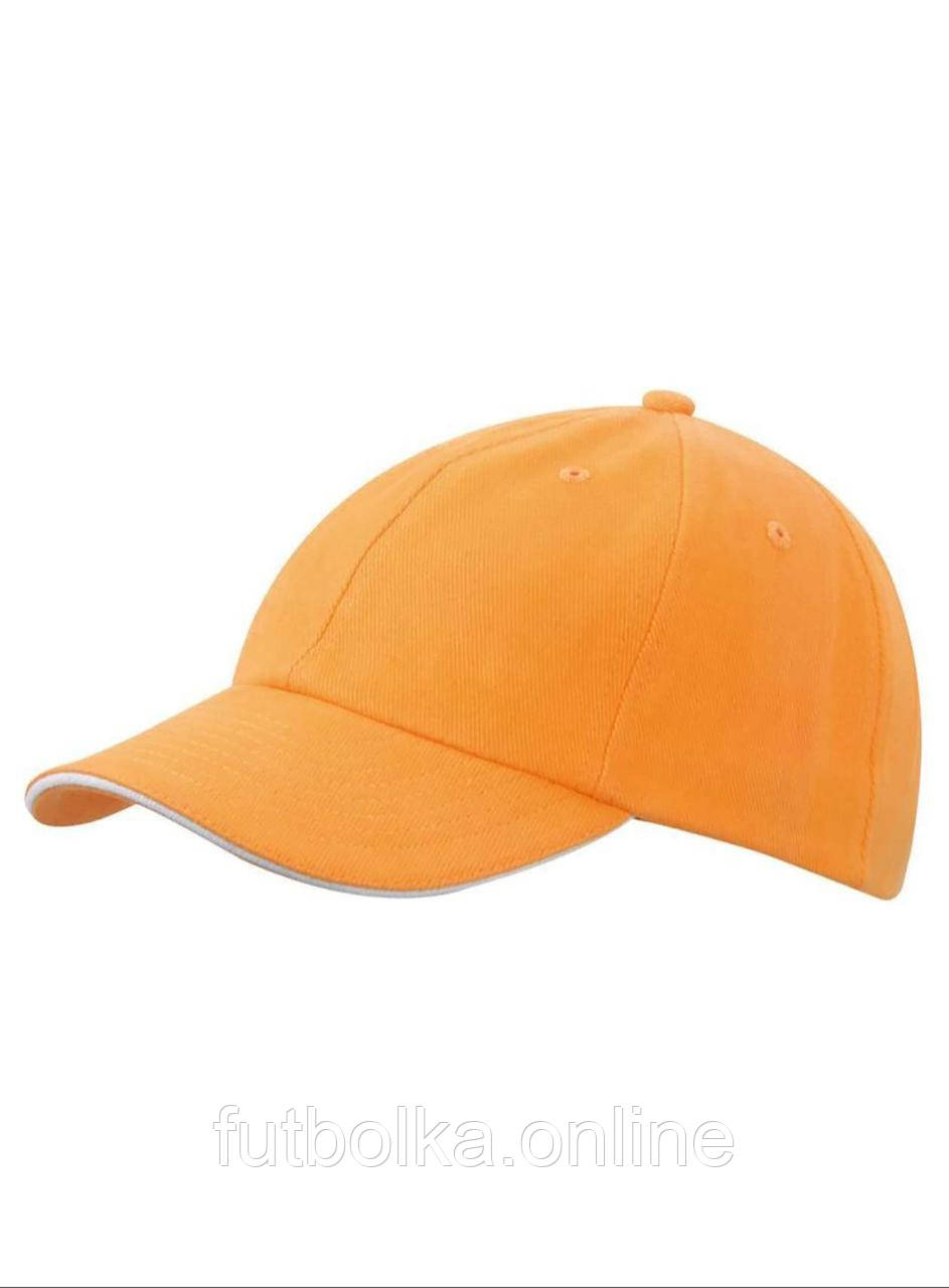 Помаранчева кепка з вигнутим козирком 6 Panel Raver Sandwich Cap Myrtle Beach