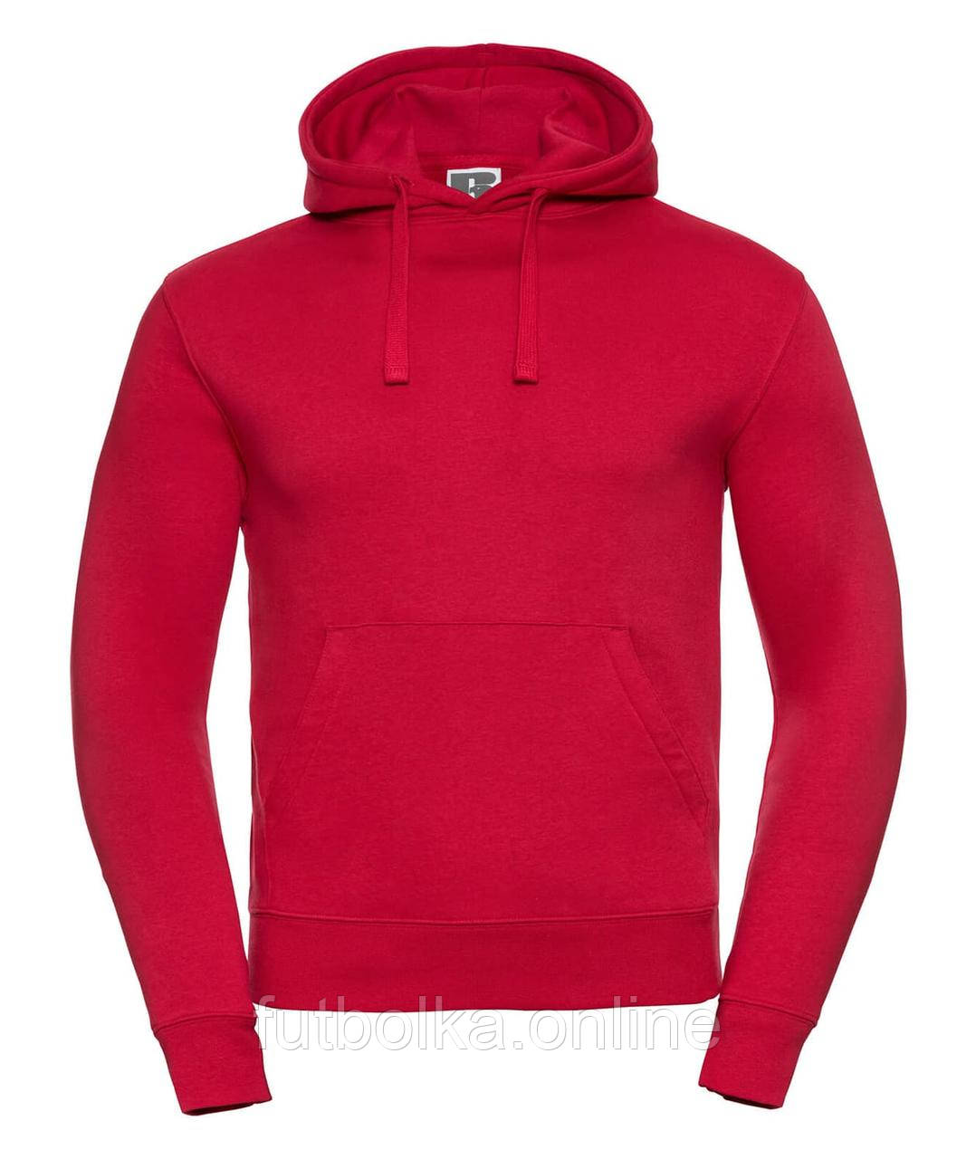 Червоний худі чоловічий з капюшоном Authentic Hooded Sweat Russell