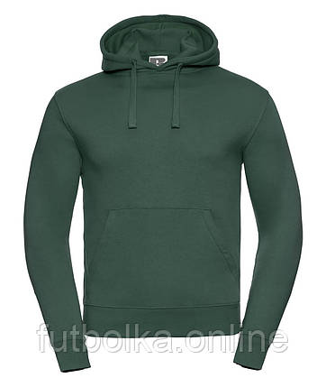 Темно-Зелений худі чоловічий з капюшоном Authentic Hooded Sweat Russell, фото 1