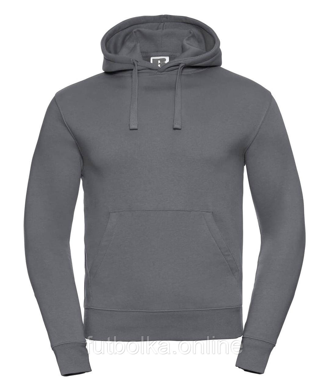 Світло-Сірий худі чоловічий з капюшоном Authentic Hooded Sweat Russell