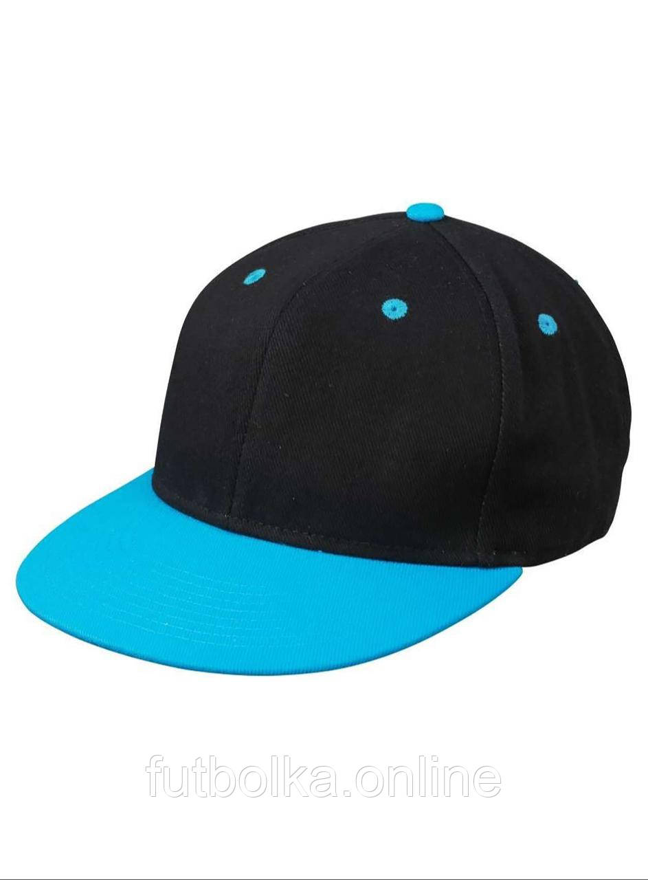 Чорна кепка плоский козирок 6 Panel Pro Cap Myrtle Beach