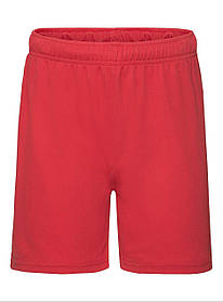 Червоні дитячі шорти для тренувань Kids performance shorts Fruit of the loom