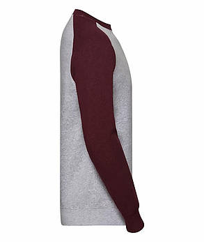 Світлий Оксфорд чоловічий світшот кольоровий рукав Authentic Baseball Sweat Russell, фото 3