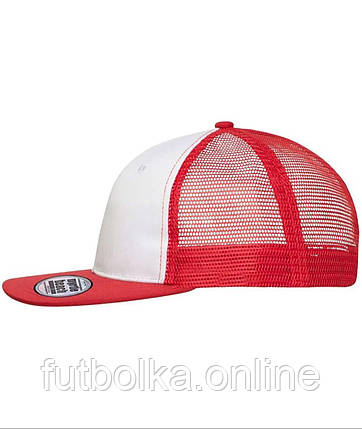 Біла кепка демісезонна 6 Panel Flat Peak Cap Myrtle Beach, фото 2