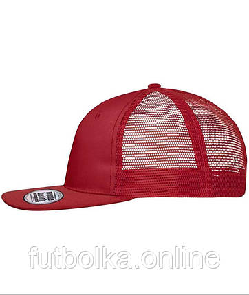 Червона кепка демісезонна 6 Panel Flat Peak Cap Myrtle Beach, фото 2