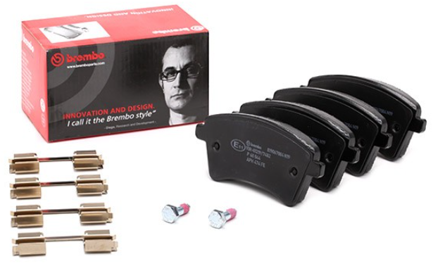 Передні колодки Рено Кенго 2, Мерседес Сітан/Renault Kangoo 2, Mercedes Citan (A4154300022) Brembo P68044, фото 1