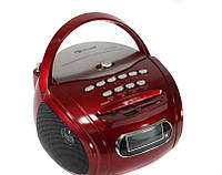 Бумбокс колонка караоке часы MP3 Golon RX 686Q Red