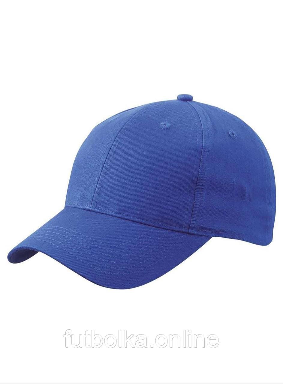 Яскраво-Синя кепка однотонна Brushed 6 Panel Cap Myrtle Beach