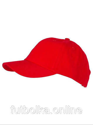 Світло Червона кепка з коротким козирком 6 Panel Heavy Brushed Cap Myrtle Beach, фото 1