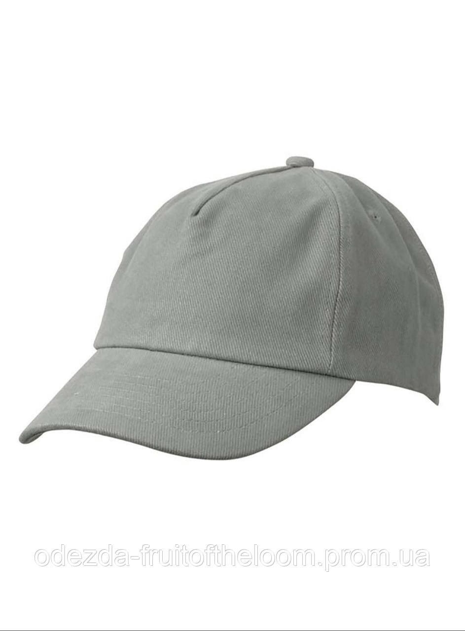 Темно-Сіра кепка дитяча літня 5 Panel Kids' Cap Myrtle Beach