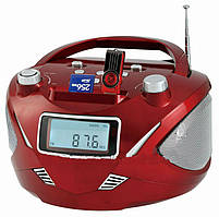 Бумбокс колонка годинник MP3 Golon RX 669Q Red