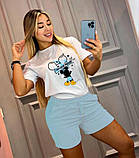 Жіночий літній костюм: футболка та шорти Міккі Маус, фото 2
