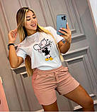 Жіночий літній костюм: футболка та шорти Міккі Маус, фото 4