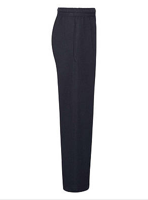 Глибоко Темно-Сині дитячі спортивні штани тонкі прямі L. open hem jog pants Fruit of the loom, фото 3