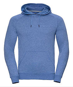 Блакитна Марл толстовка чоловіча щільна HD Hooded Sweat Russell