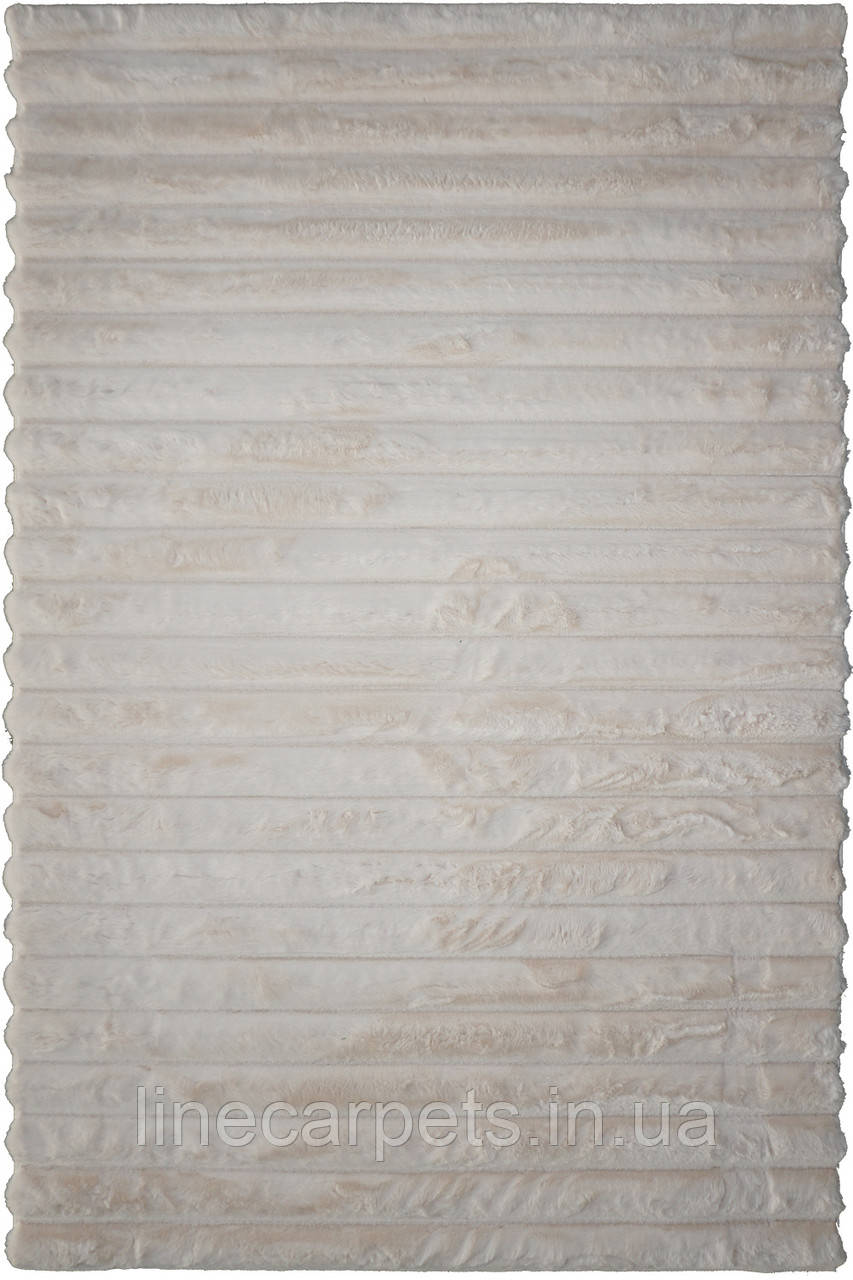 Килим емітація хутра на латексній основі ESTERA COTTON TERRACE ANTISLIP CREAM