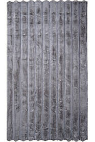 Сірий штучний хутряний килим ESTERA COTTON GREY