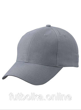 Сіра кепка однотонна Brushed 6 Panel Cap Myrtle Beach, фото 1