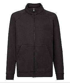 Чорна дитяча кофта на на застібці Classic sweat jacket kids Fruit of the loom