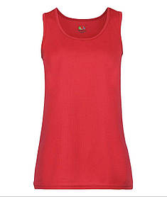 Червона майка жіноча спортивна Performance vest lady-fit Fruit of the loom