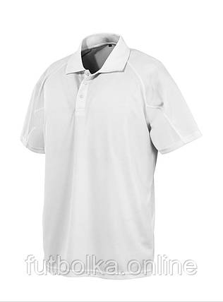 Біла футболка поло чоловіча спортивна (поліестер) Performance Aircool Polo Spiro, фото 1